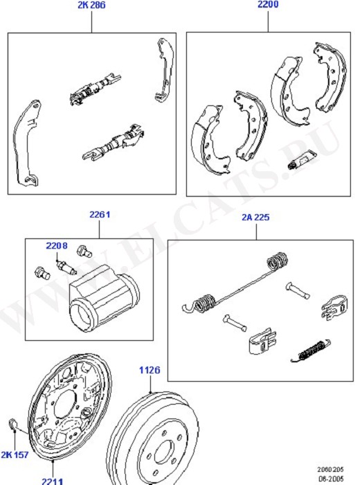Rear Drum Brakes (    )