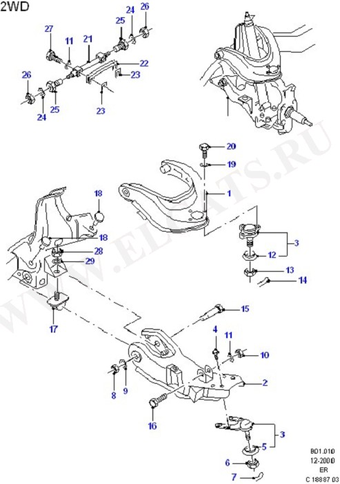 Front Suspension Arms & Stabilizer (Suspension,Drive Shaft & Axle-Front)