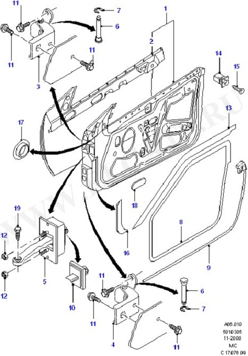 Front Doors, Hinges & Weatherstrips (   )