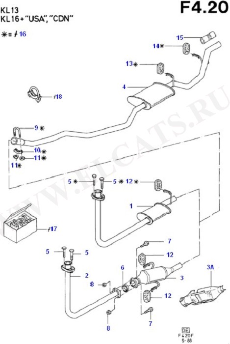 Exhaust System Less Catalyst (Exhaust System And Heat Shields)