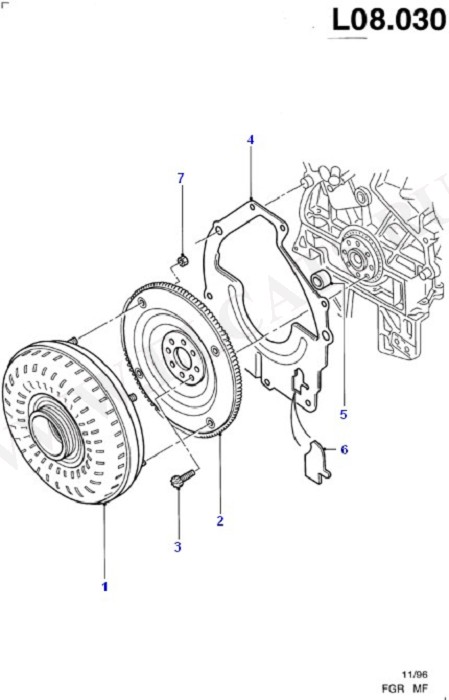 Clutch/Intermediate & Drive Plate (Modular Engine)