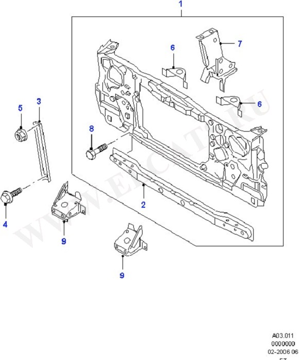 Front Bulkhead (Front Bulkhead/Grille/Bumper & Hood)