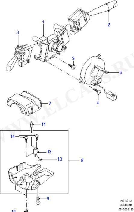 Steering Column Shroud And Switches (    )