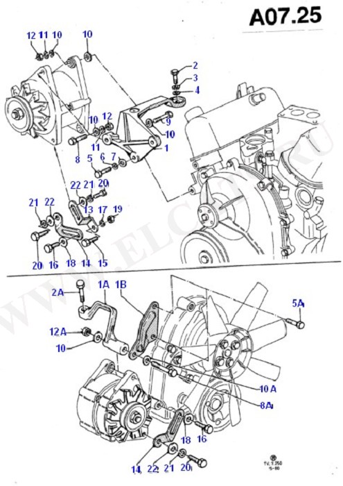 Alternator/Starter Motor & Ignition (Taunus V6 2.0, 2.3, 2.8)