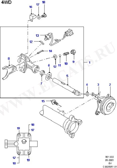 Front Axle Hub Lock Selector (Suspension And Axle - Front)