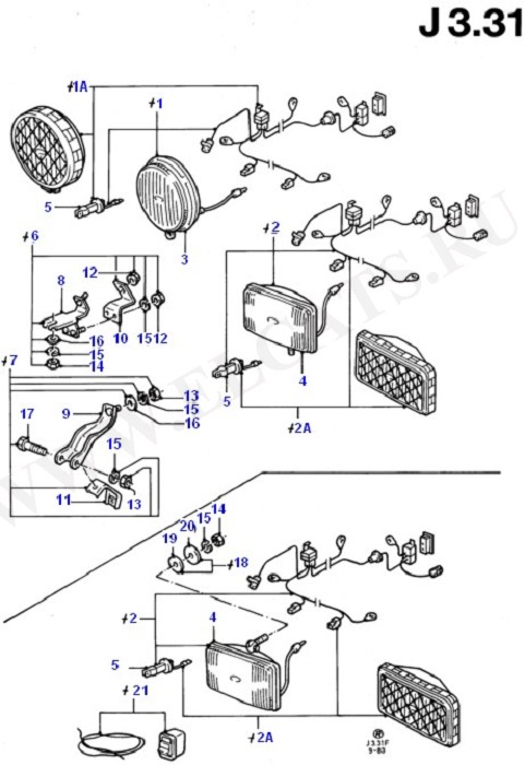 Additional Headlamps - Accessory (   )