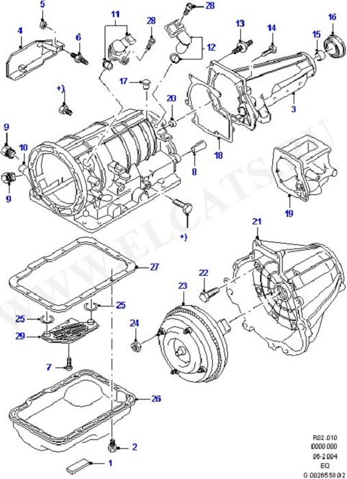 Automatic Transm. And Related Parts (Автоматическая трансмиссия и компоненты)