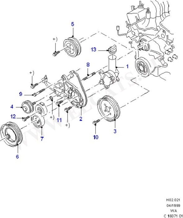 Power Steering Pump (Power Steering Pump And Hoses)
