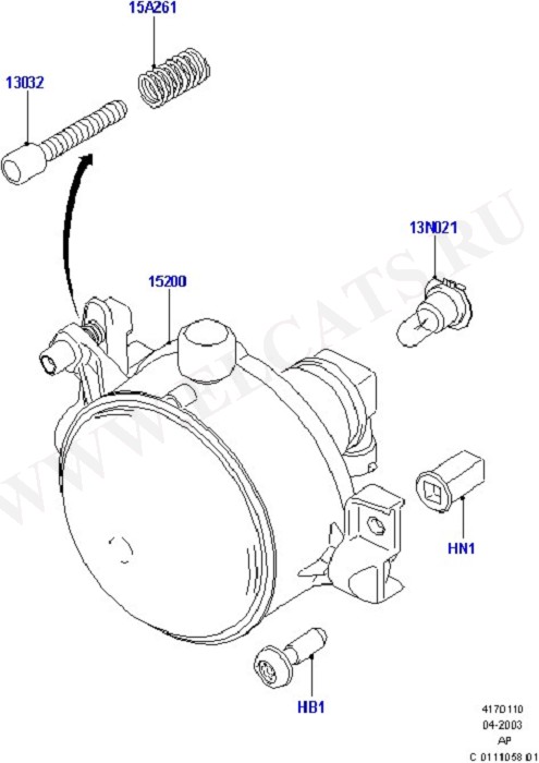 Front Fog Lamps (Front & Interior Lamps)