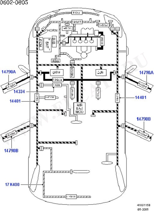 Electrical Wiring - Body And Rear (Wiring System & Related Parts)