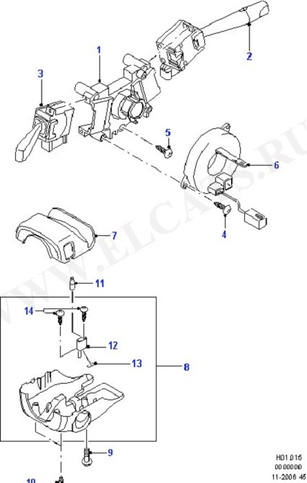 Steering Column Shroud And Switches (    )
