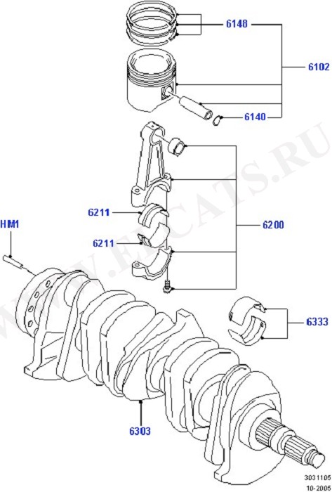 Crankshaft, Pistons And Flywheel ( )