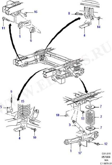 Rear Axle/Springs & Shock Absorbers ( )
