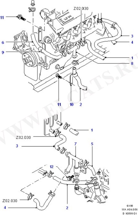 Heater Hoses - Air Conditioning Sys (Dash Panel/Apron/Heater/Windscreen)