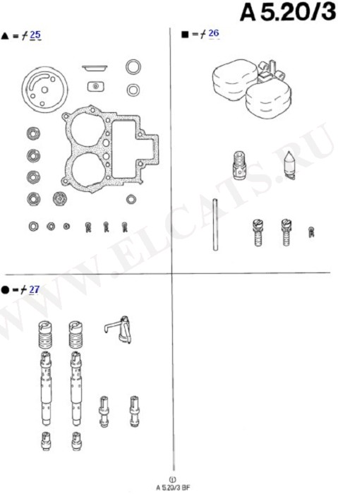 Fuel System - Engine (Taunus V6 2.0, 2.3, 2.8)