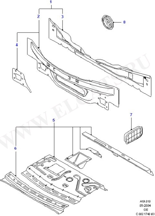 Rear Panels And Rear Package Tray (Rear Panels/Bumper & Package Tray)