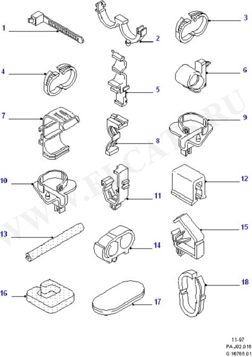 Wiring Clamps (Wiring System & Related Parts)