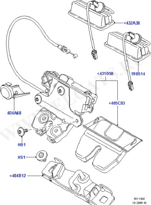 Luggage Compt/Tailgte Lock Controls (Door Lock Mechanisms)