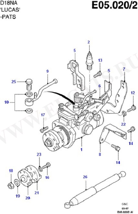 Fuel System - Engine (Diesel 1.8)