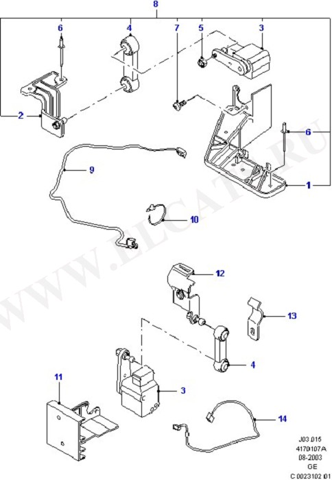 Automatic Headlamp Levelling System (   )