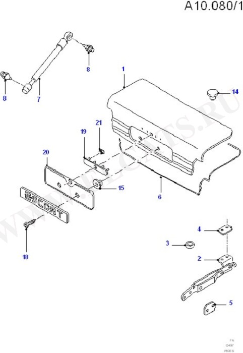 Luggage Compt.Door/Manual Lock Cntl (Rear Panels/Bumper & Window)