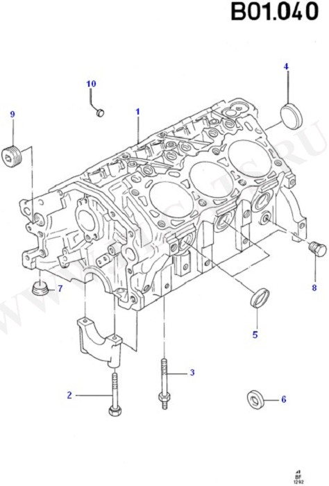 Engine/Block And Internals (Taunus V6 2.4, 2.9)