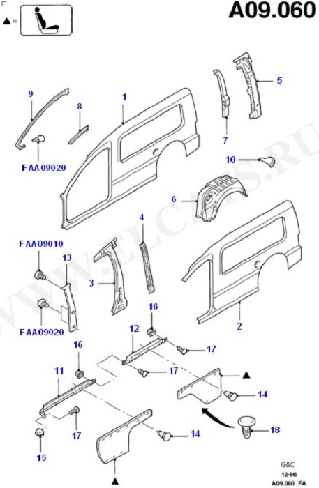 Quarter Panels And Related Parts (Side Panels/Side Trim/Side Glass)