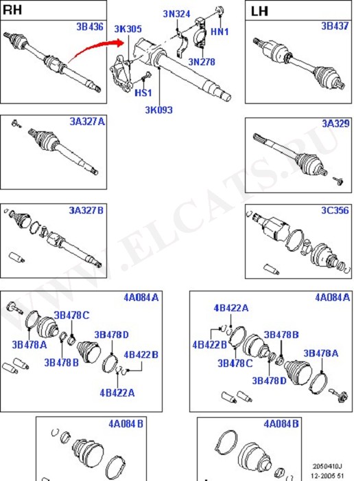 Drive Shaft - Front Axle Drive (  -  )