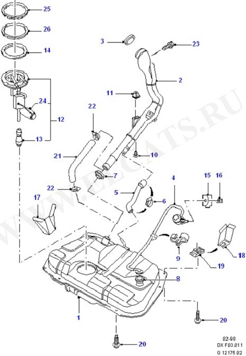 Fuel Tank & Related Parts (Fuel Tank & Related Parts)
