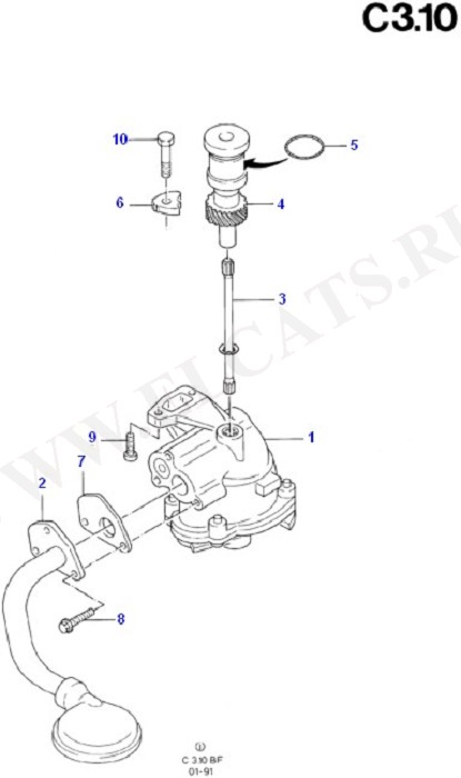 Oil Pump/Pan/Filter/Level Indicator (Cosworth V6 2.9 24 Valve)