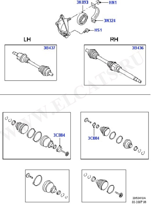 Drive Shaft - Front Axle Drive (  -  )