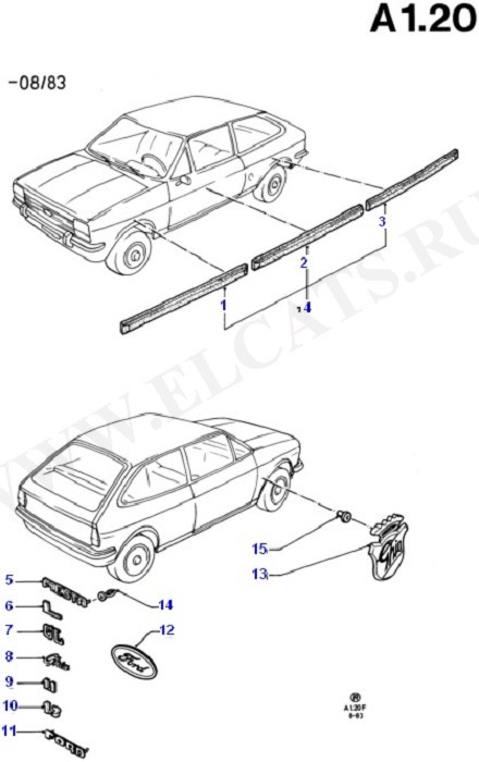 Body Mouldings And Name Plates (, . , )