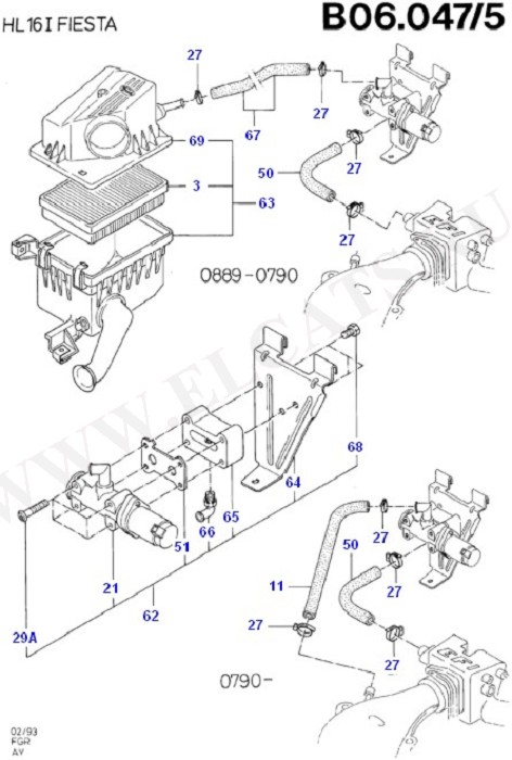 Engine Air Intake/Emission Control (CVH)