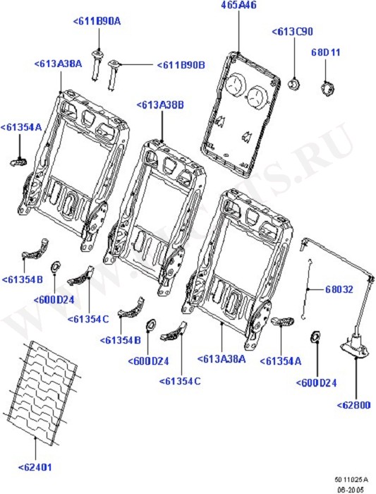 Rear Seat Back (Seats And Related Parts)