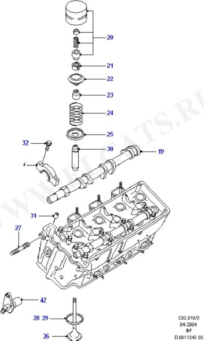 Cylinder Head/Valves/Manifolds/EGR (Cosworth V6 2.9 24 Valve)
