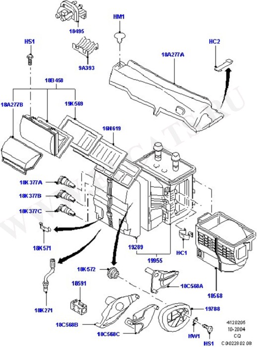 Heater/Air Cond.External Components (   )