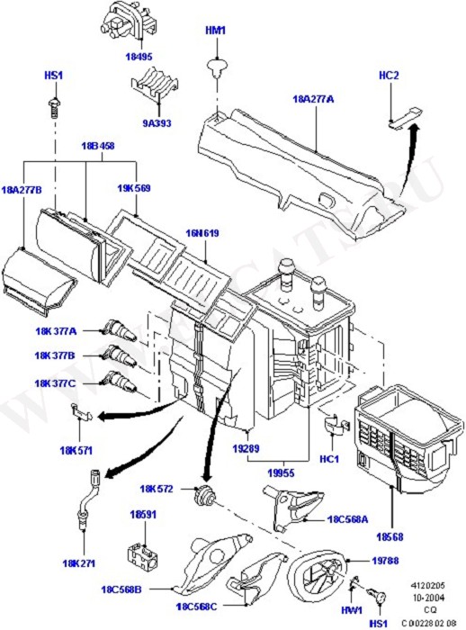 Heater/Air Cond.External Components (   )