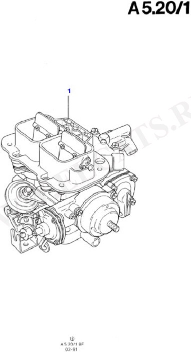 Fuel System - Engine (Taunus V6 2.0, 2.3, 2.8)
