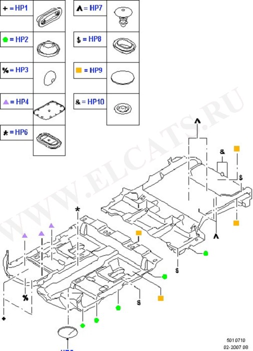 Plugs - Floor Pan (Plugs - Body And Floor)