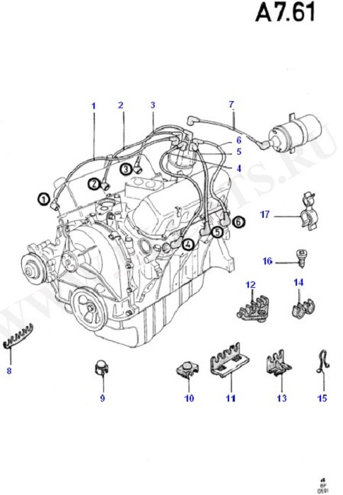 Alternator/Starter Motor & Ignition (Taunus V6 2.0, 2.3, 2.8)