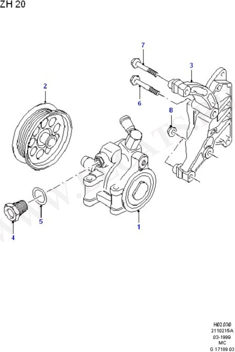 Power Steering Pump Mounting (Steering Systems)