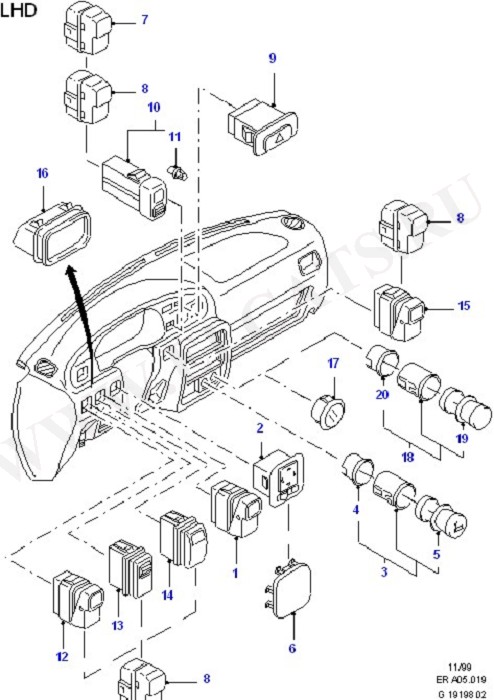 Instrument Panel Related Parts (Instrument Panel)