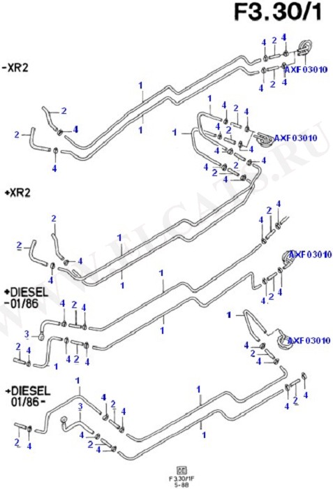 Fuel Lines (Fuel Tank & Related Parts)