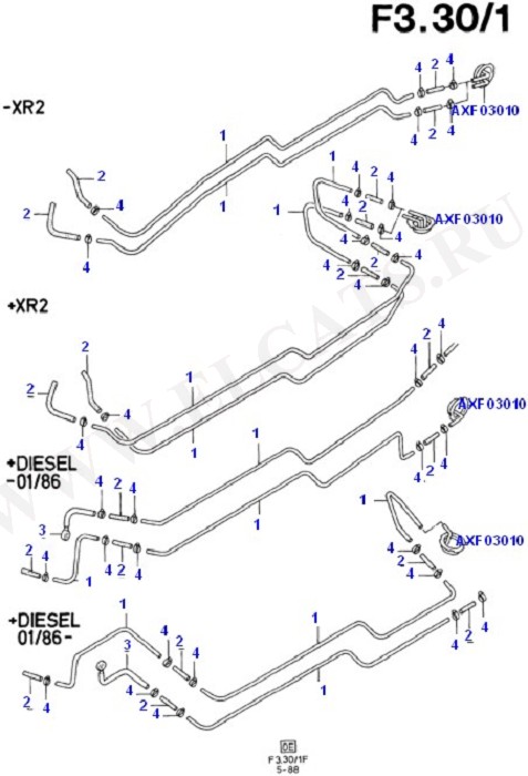 Fuel Lines (Fuel Tank & Related Parts)