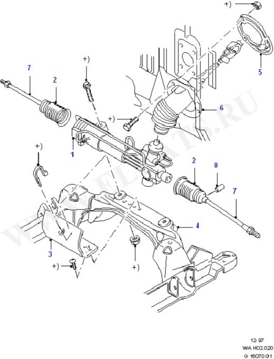 Steering Gear (Power Steering Pump And Hoses)
