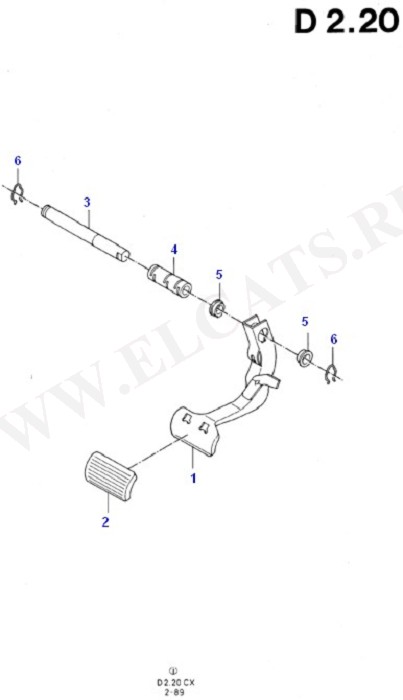 Brake Pedal (Brake And Clutch Controls)