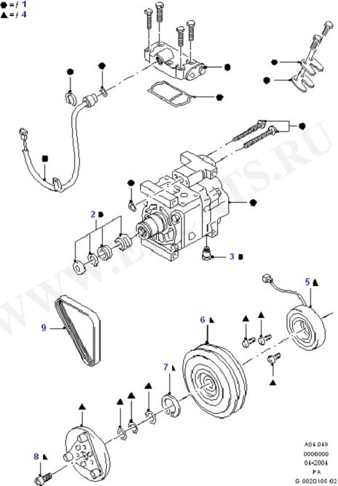 Air Conditioning - Compressor (Dash Panel/Apron/Heater/Windscreen)