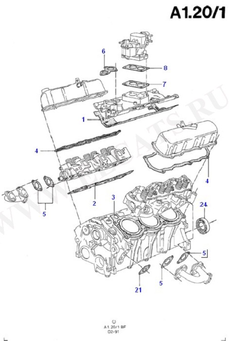 Engine/Block And Internals (Taunus V6 2.0, 2.3, 2.8)