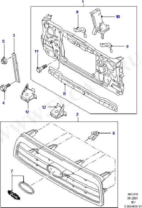 Body Front And Grille (Bulkhead/Bumper/Grille & Hood)