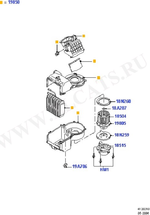 Heater/Air Cond.Internal Components (   )